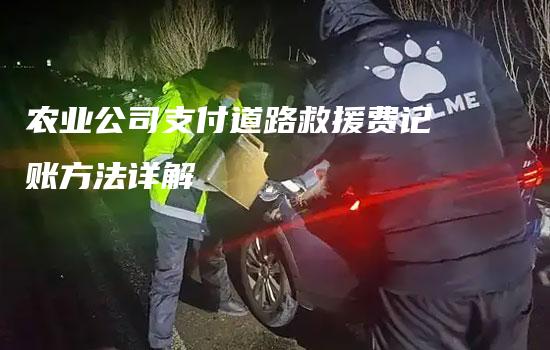 农业公司支付道路救援费记账方法详解