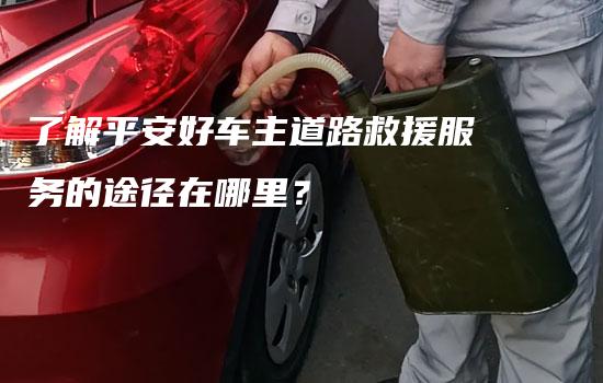 了解平安好车主道路救援服务的途径在哪里？