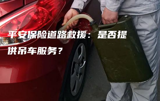 平安保险道路救援：是否提供吊车服务？