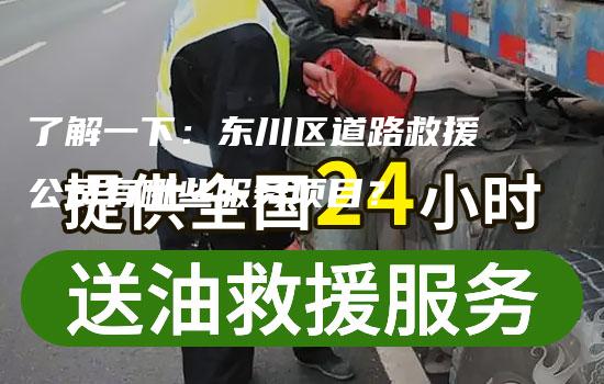 了解一下：东川区道路救援公司有哪些服务项目？