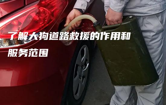 了解大狗道路救援的作用和服务范围